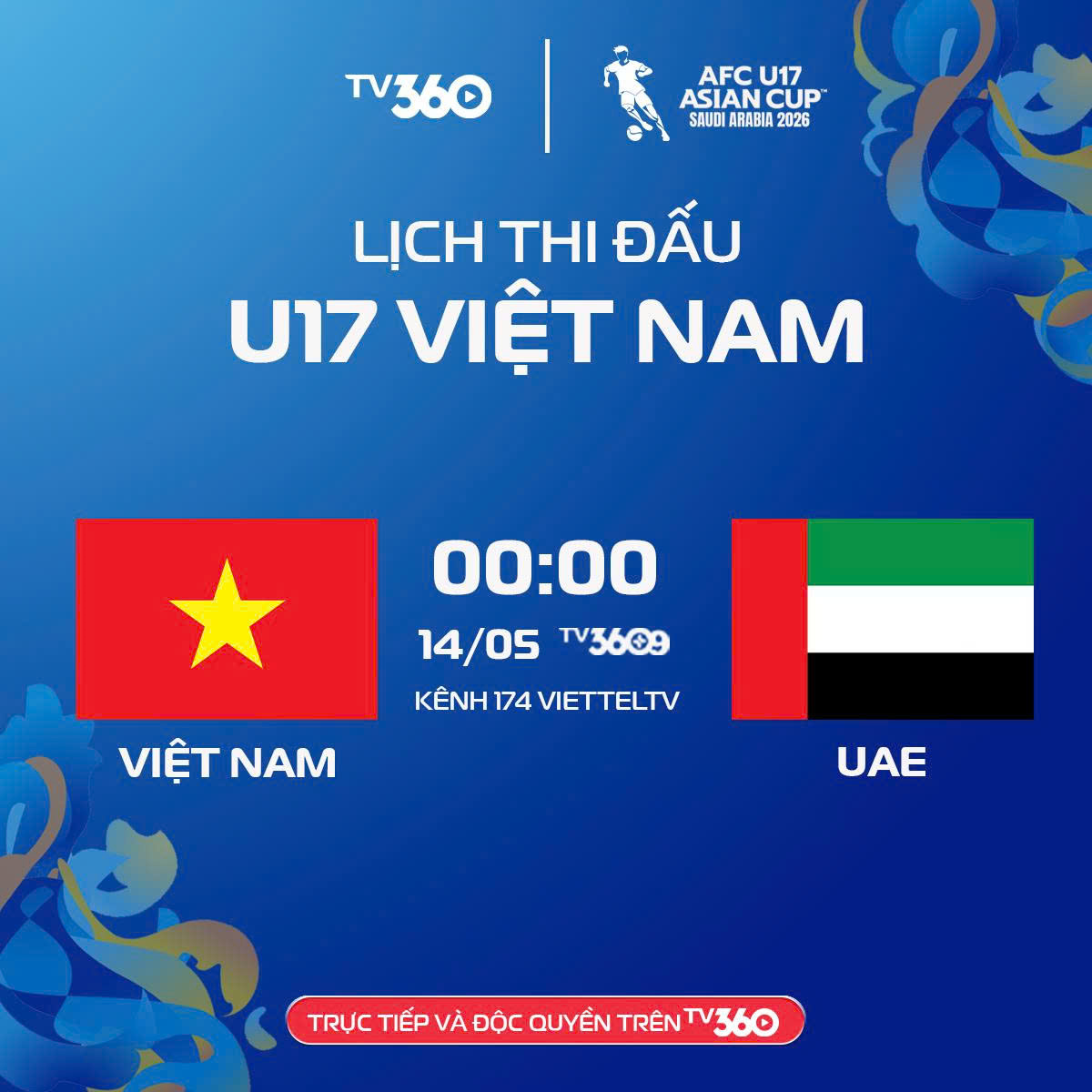 Link xem trực tiếp U17 Việt Nam và U17 UAE: Săn vé World Cup

